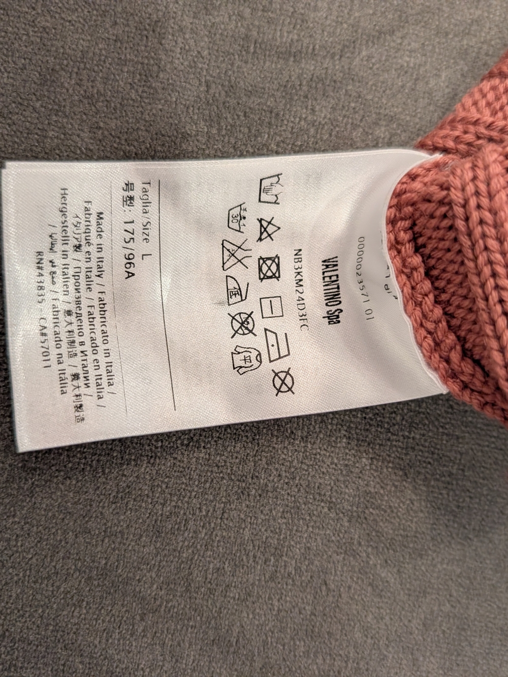 VALENTINO Knit Ribbed Cropped Tank - Picture 3 of 3